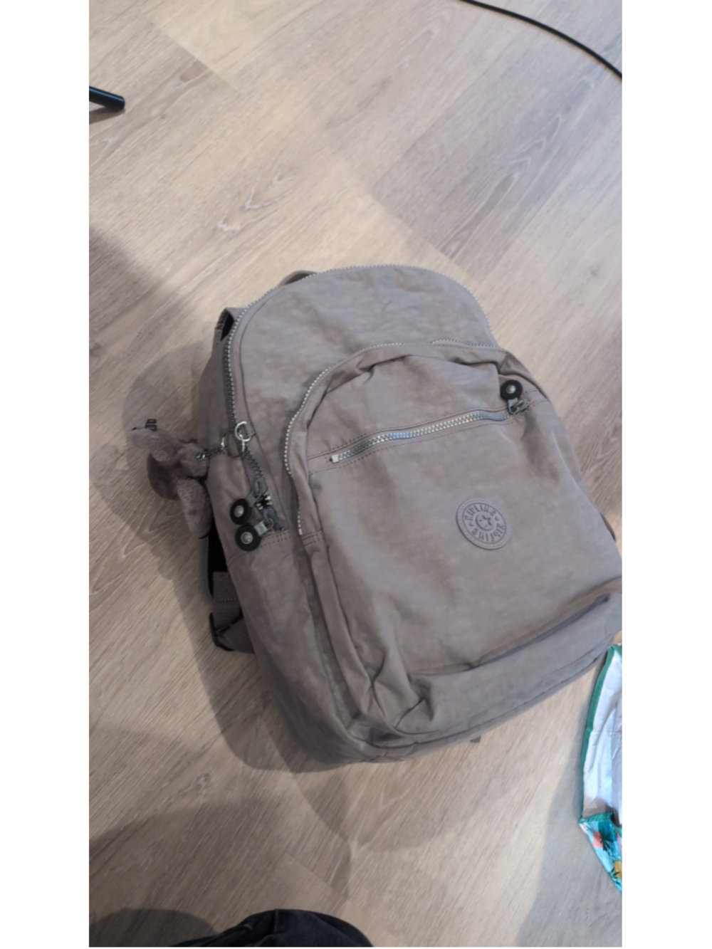 Kipling Gray One Size Backpack
